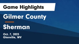 Gilmer County  vs Sherman  Game Highlights - Oct. 7, 2023