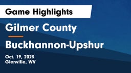 Gilmer County  vs Buckhannon-Upshur  Game Highlights - Oct. 19, 2023