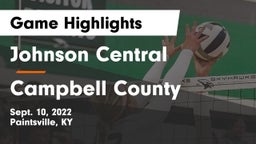 Johnson Central  vs Campbell County  Game Highlights - Sept. 10, 2022