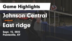 Johnson Central  vs East ridge  Game Highlights - Sept. 15, 2022