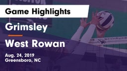 Grimsley  vs West Rowan Game Highlights - Aug. 24, 2019