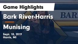 Bark River-Harris  vs Munising Game Highlights - Sept. 10, 2019