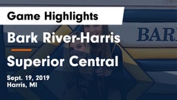 Bark River-Harris  vs Superior Central  Game Highlights - Sept. 19, 2019