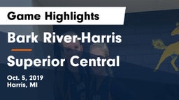 Bark River-Harris  vs Superior Central Game Highlights - Oct. 5, 2019