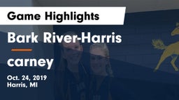 Bark River-Harris  vs carney Game Highlights - Oct. 24, 2019