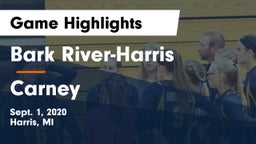 Bark River-Harris  vs Carney Game Highlights - Sept. 1, 2020
