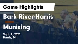 Bark River-Harris  vs Munising  Game Highlights - Sept. 8, 2020
