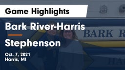 Bark River-Harris  vs Stephenson Game Highlights - Oct. 7, 2021