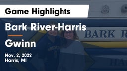 Bark River-Harris  vs Gwinn  Game Highlights - Nov. 2, 2022
