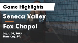 Seneca Valley  vs Fox Chapel  Game Highlights - Sept. 26, 2019