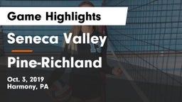 Seneca Valley  vs Pine-Richland  Game Highlights - Oct. 3, 2019