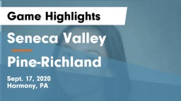 Seneca Valley  vs Pine-Richland  Game Highlights - Sept. 17, 2020