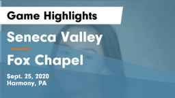 Seneca Valley  vs Fox Chapel  Game Highlights - Sept. 25, 2020