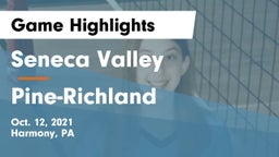 Seneca Valley  vs Pine-Richland  Game Highlights - Oct. 12, 2021