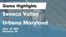 Seneca Valley  vs Urbena Maryland Game Highlights - Sept. 10, 2022