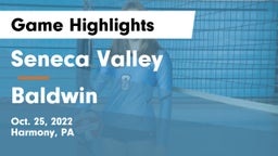 Seneca Valley  vs Baldwin  Game Highlights - Oct. 25, 2022