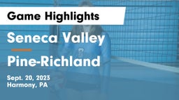 Seneca Valley  vs Pine-Richland  Game Highlights - Sept. 20, 2023