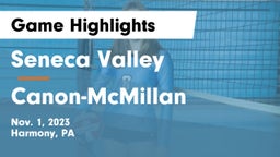 Seneca Valley  vs Canon-McMillan  Game Highlights - Nov. 1, 2023
