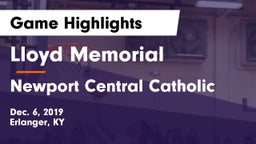 Lloyd Memorial  vs Newport Central Catholic  Game Highlights - Dec. 6, 2019