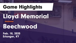 Lloyd Memorial  vs Beechwood  Game Highlights - Feb. 18, 2020