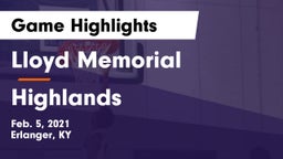 Lloyd Memorial  vs Highlands  Game Highlights - Feb. 5, 2021