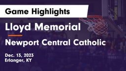 Lloyd Memorial  vs Newport Central Catholic  Game Highlights - Dec. 13, 2023