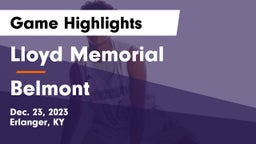 Lloyd Memorial  vs Belmont  Game Highlights - Dec. 23, 2023