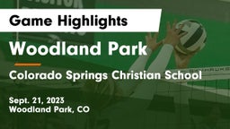 Woodland Park  vs Colorado Springs Christian School Game Highlights - Sept. 21, 2023