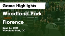Woodland Park  vs Florence  Game Highlights - Sept. 26, 2023