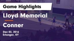 Lloyd Memorial  vs Conner  Game Highlights - Dec 02, 2016