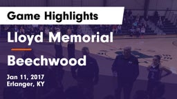 Lloyd Memorial  vs Beechwood  Game Highlights - Jan 11, 2017