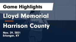 Lloyd Memorial  vs Harrison County  Game Highlights - Nov. 29, 2021