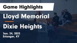 Lloyd Memorial  vs Dixie Heights  Game Highlights - Jan. 24, 2023