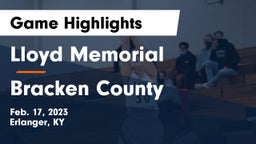 Lloyd Memorial  vs Bracken County Game Highlights - Feb. 17, 2023