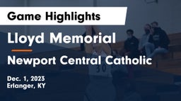 Lloyd Memorial  vs Newport Central Catholic  Game Highlights - Dec. 1, 2023