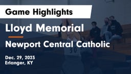 Lloyd Memorial  vs Newport Central Catholic  Game Highlights - Dec. 29, 2023