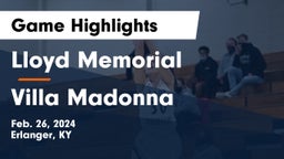 Lloyd Memorial  vs Villa Madonna  Game Highlights - Feb. 26, 2024