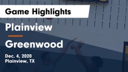 Plainview  vs Greenwood   Game Highlights - Dec. 4, 2020