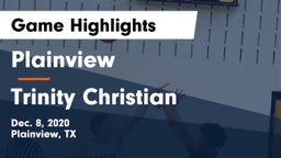 Plainview  vs Trinity Christian  Game Highlights - Dec. 8, 2020
