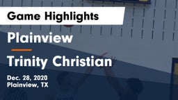 Plainview  vs Trinity Christian  Game Highlights - Dec. 28, 2020