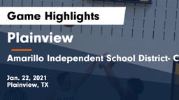 Plainview  vs Amarillo Independent School District- Caprock  Game Highlights - Jan. 22, 2021