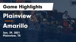 Plainview  vs Amarillo  Game Highlights - Jan. 29, 2021