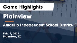 Plainview  vs Amarillo Independent School District- Caprock  Game Highlights - Feb. 9, 2021