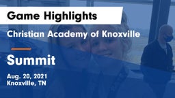 Christian Academy of Knoxville vs Summit  Game Highlights - Aug. 20, 2021