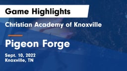 Christian Academy of Knoxville vs Pigeon Forge Game Highlights - Sept. 10, 2022