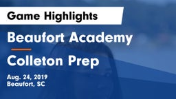 Beaufort Academy vs Colleton Prep Game Highlights - Aug. 24, 2019