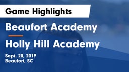 Beaufort Academy vs Holly Hill Academy Game Highlights - Sept. 20, 2019