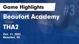 Beaufort Academy vs THA2 Game Highlights - Oct. 11, 2022