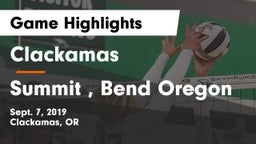 Clackamas  vs Summit , Bend Oregon Game Highlights - Sept. 7, 2019