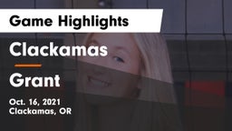 Clackamas  vs Grant  Game Highlights - Oct. 16, 2021